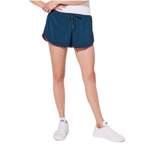 Lululemon Choose A Side Short 3" Onyx Blue / Efflorescent Dark Canyon Onyx Blue